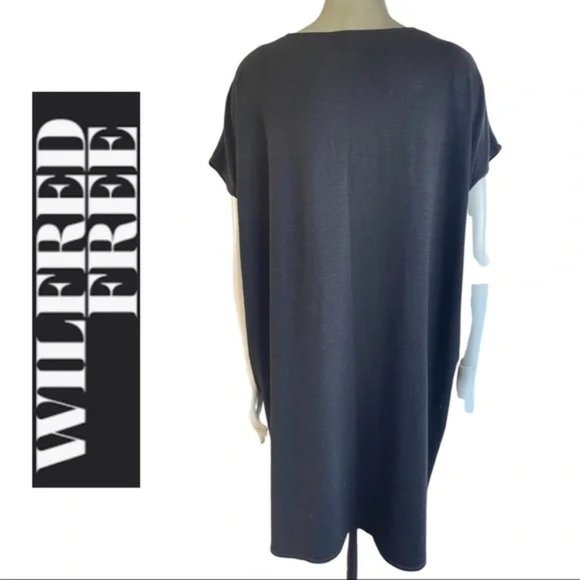 Wilfred Free Dress Black Aritzia Dress Oversized Short Sleeve Dress Size ExSmall - Picture 4 of 7